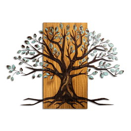 Wallity Willow - 382-A Accesorio de Pared Decorativa de Madera y Metal